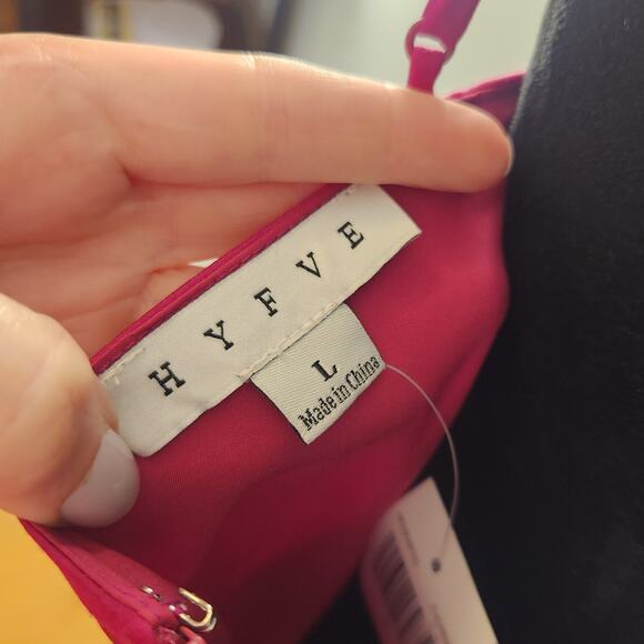 HYFVE Pink Feather Cami Tank, Size Large - Picture 10 of 12